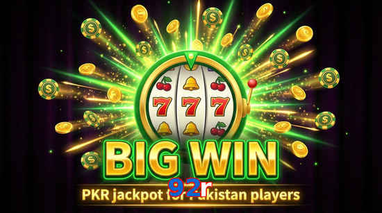 Big win animation on 92R slot game